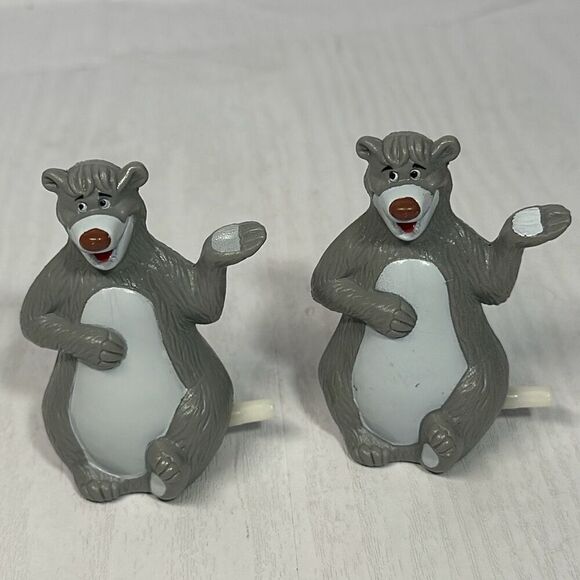 VINTAGE (1980s) Disney KAA Jungle Book Snake Baloo Shere Khan WIND UP TOY - Picture 6 of 8